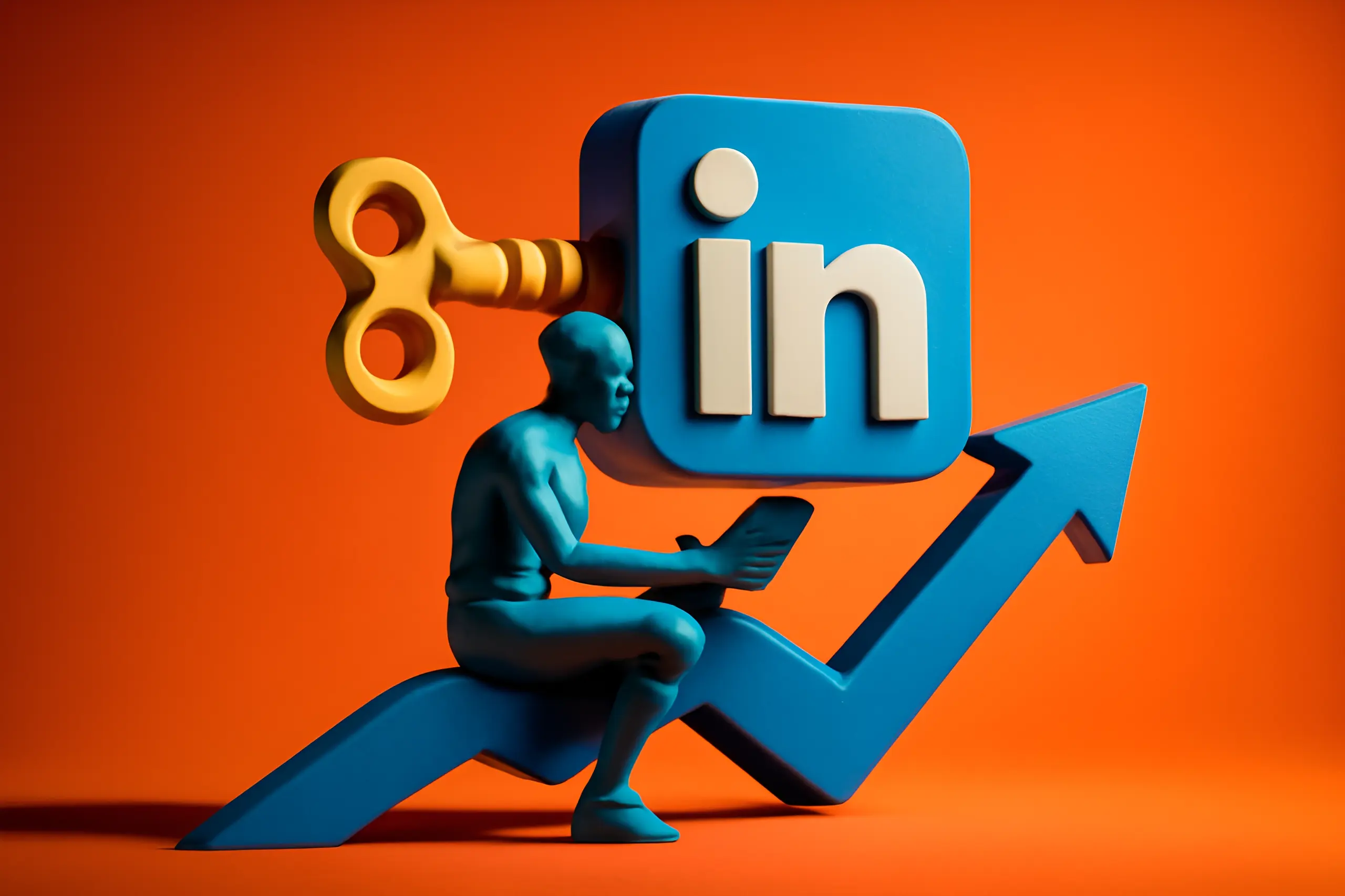 LinkedIn-logo med vekstsymbol
