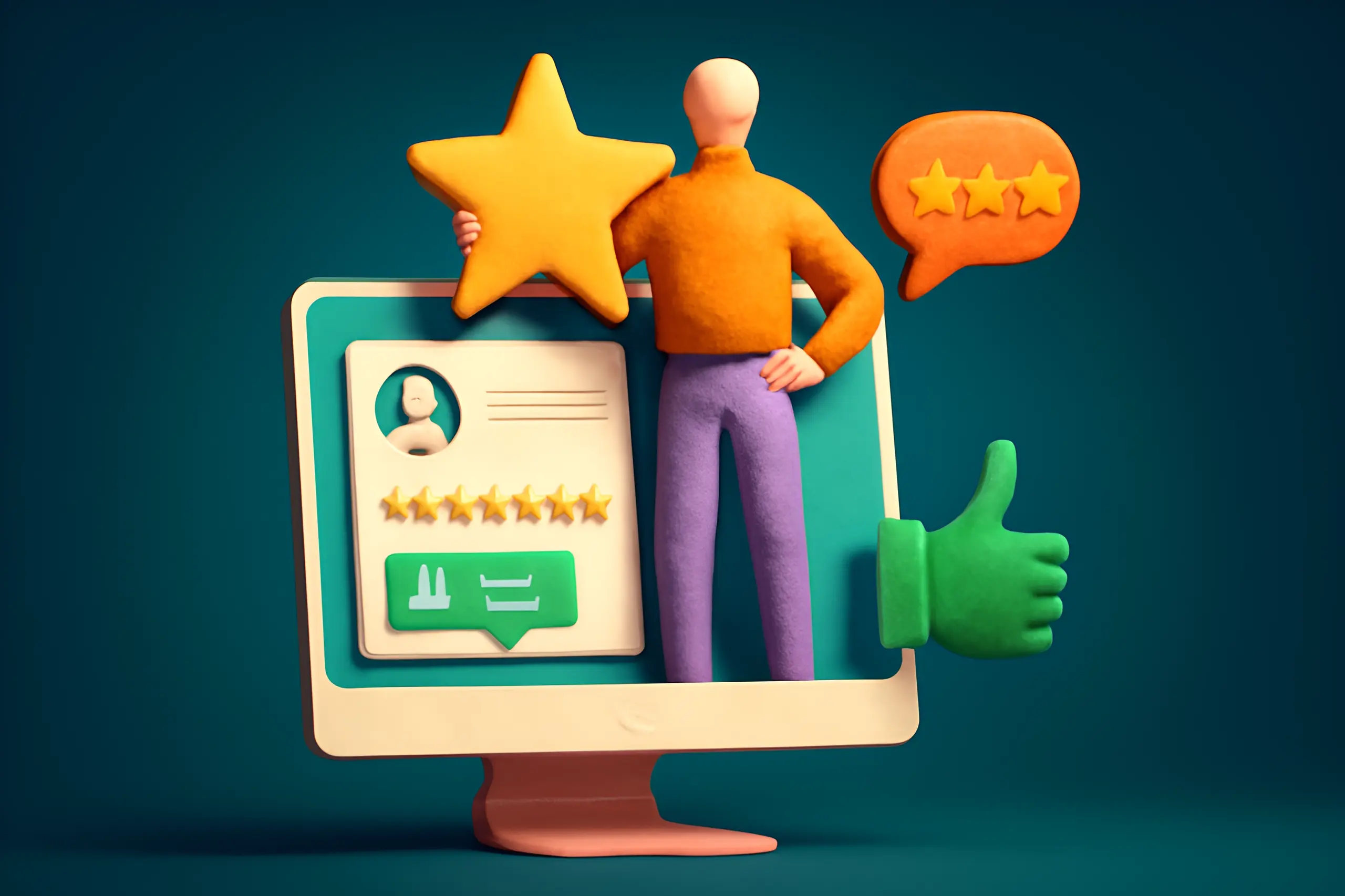 Customer reviews and ratings graphic