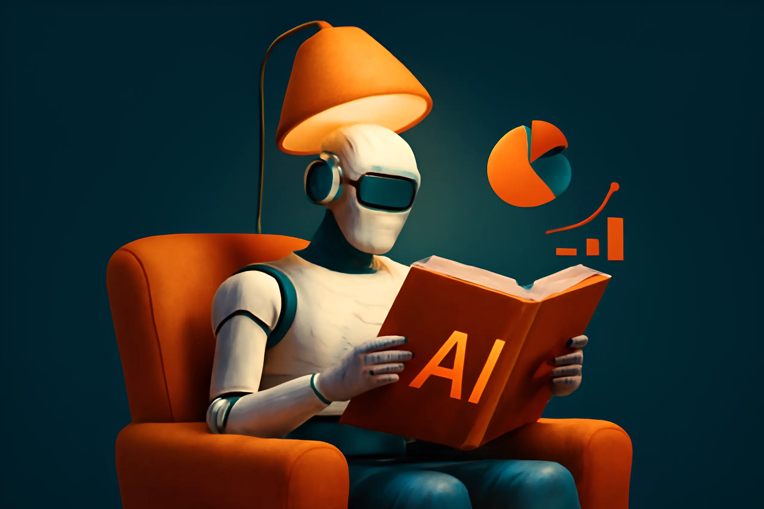 Robot étudiant les concepts d'intelligence artificielle
