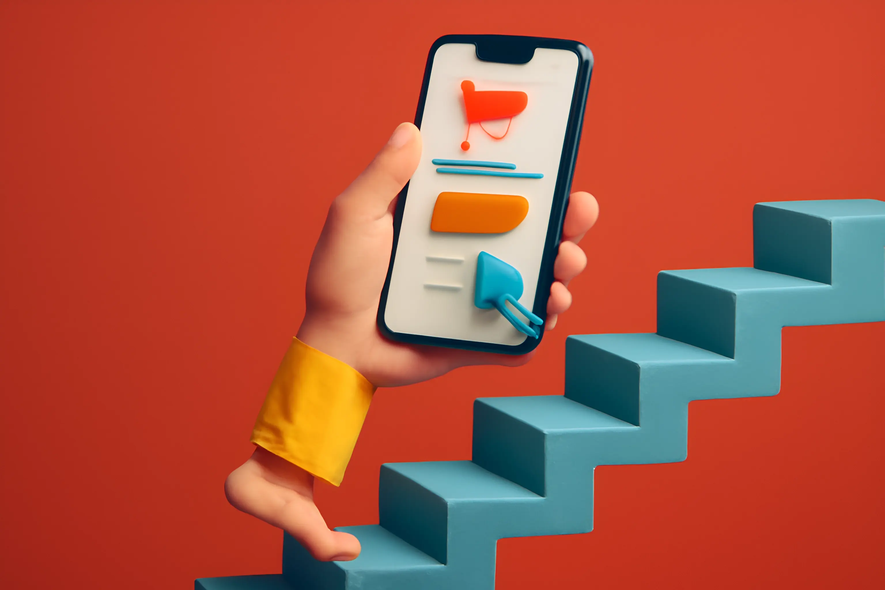GrÀnssnitt för smartphons shoppningsapp