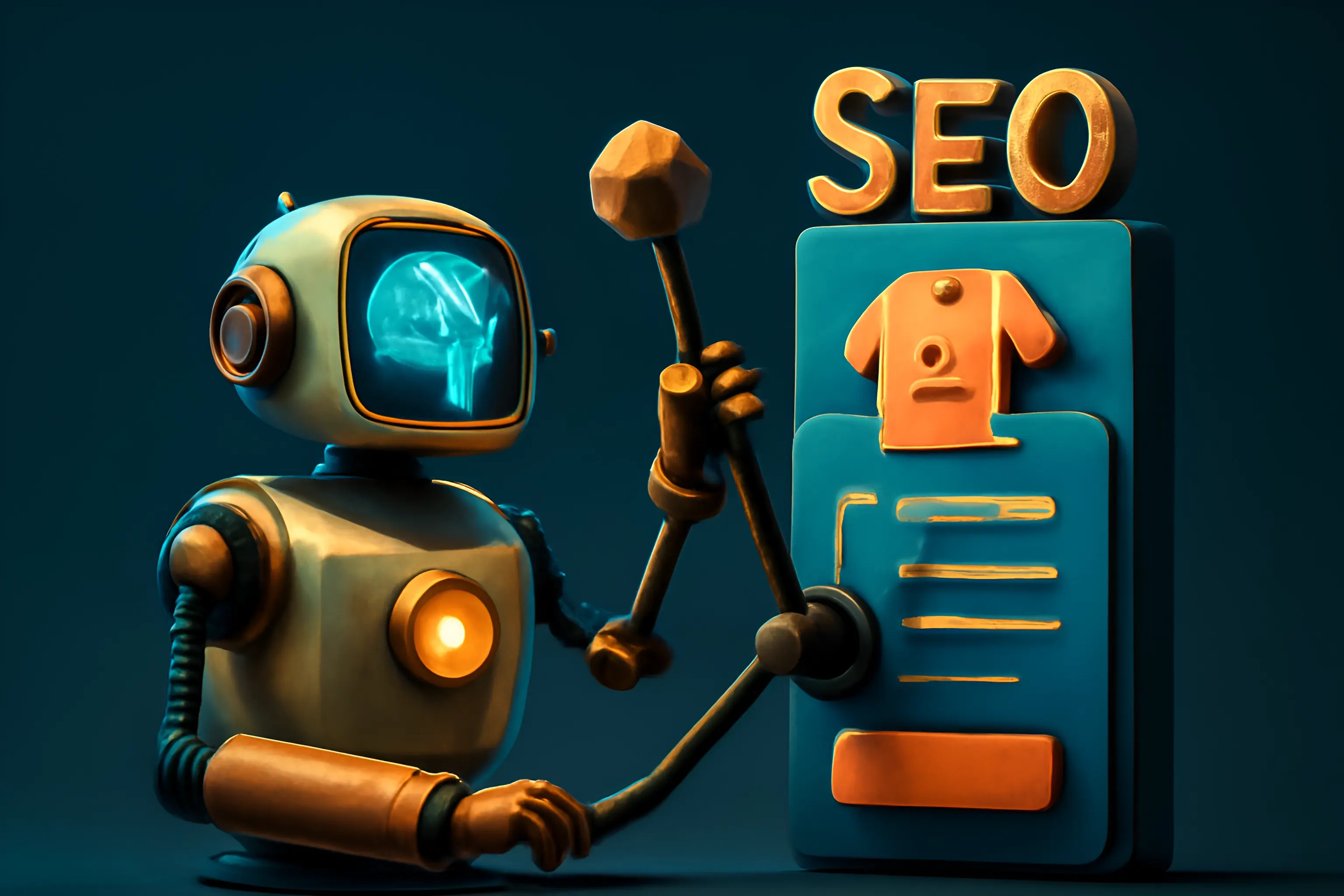 Robot med SEO-verktøy