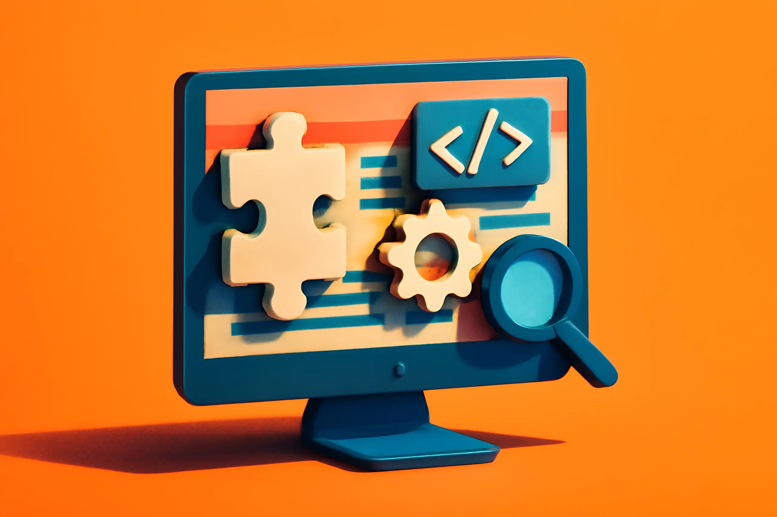 Écran d'ordinateur affichant des symboles de code
