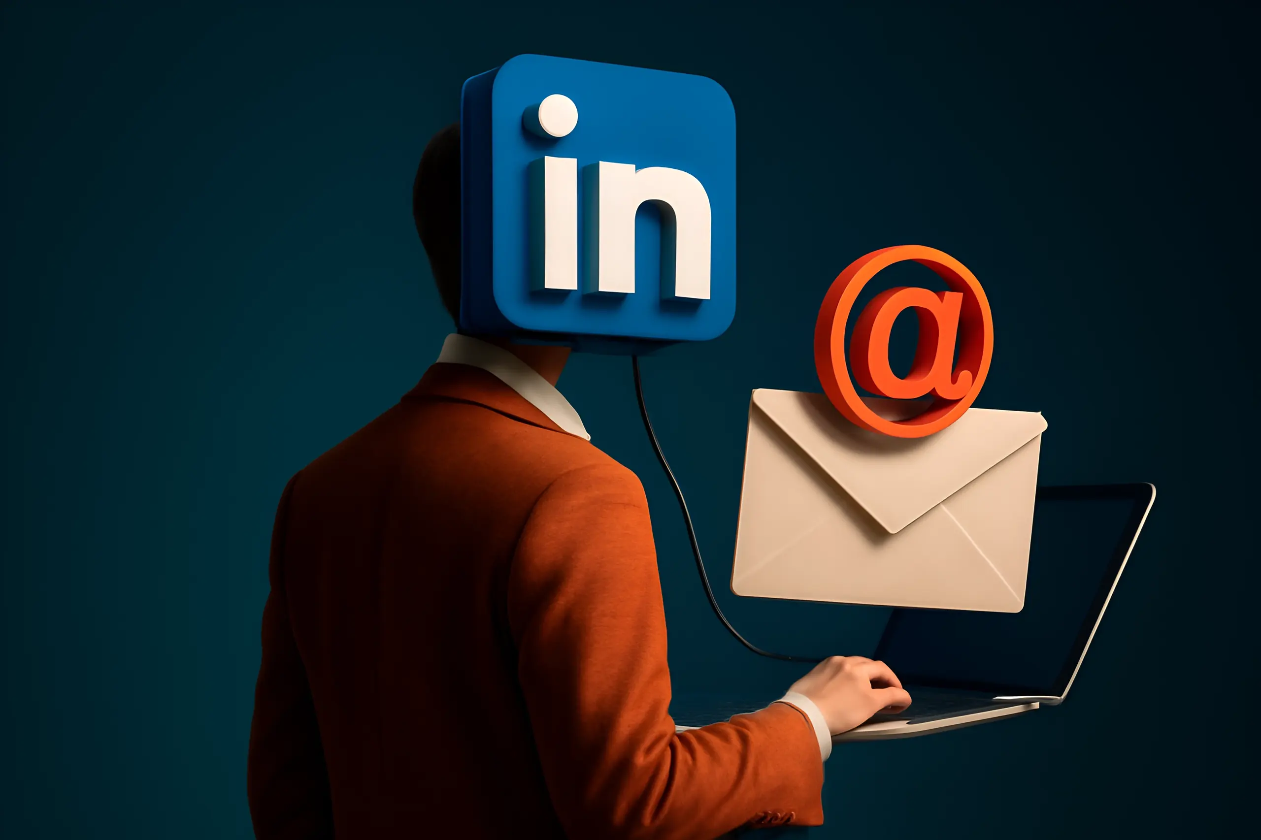 Konsept for nettverksbygging via e-post på LinkedIn
