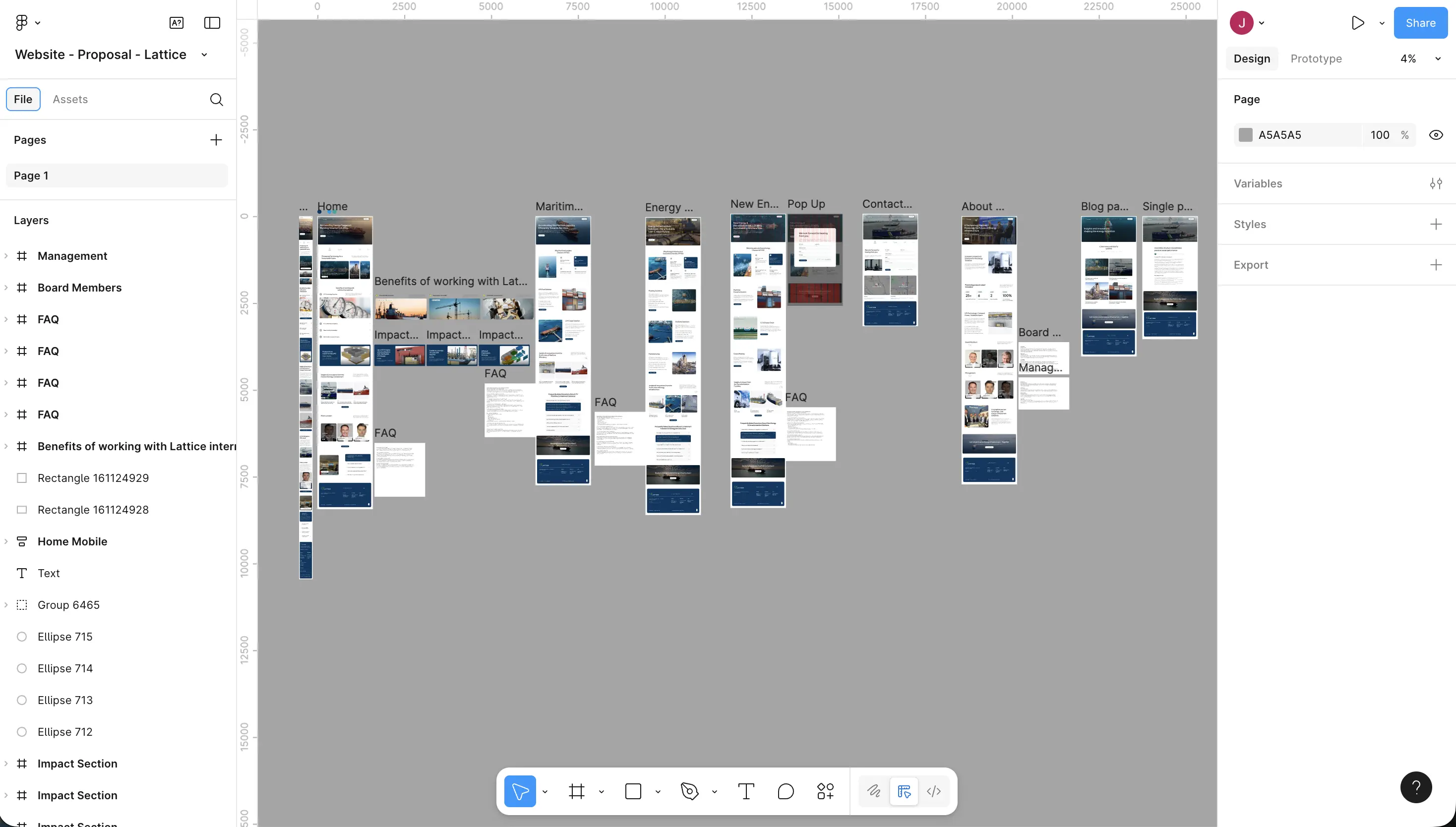 Lattice International website design in Figma